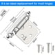 thumbnail image 2 of Pack de 6 bisagras de cierre automático con tornillos, gabinetes de armario de cocina, bisagras de acero con acabado cromado, bisagras para armario de cocina Feliz Sencillez, 2 of 5