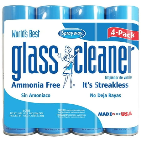 - Sprayway Glass Cleaner 19oz. 4pk
