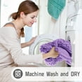 thumbnail image 5 of Bath Rug Mat, 32 x 20, Soft Shaggy Chenille Bathroom Rugs, Large Size, Super Absorbent & Thick, Non-Slip, Machine Washable Bathroom mat, Bath Mats for Bathroom, Tub & Shower, Lavender, 5 of 6