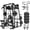 M11 Black & Bench & 230 lbs Plate Set, variant on Mikolo M4 2.0 Smith Machine, 2200lbs Squat Rack with LAT-Pull Down System & Cable Crossover Machine, Training Equipment with Leg Hold-Down Attachment