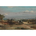 thumbnail image 3 of Frederick Waters Watts 24x17 Black Modern Framed Museum Art Print Titled - A View in Suffolk, 3 of 5