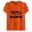 Z326 Orange, variant on Landzoo Halloween Tops For Women Letter Print Short Sleeve Round Neck Shirt Party Comfortable Women T Shirt Size M Black