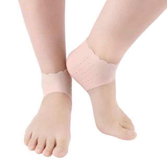 2 pares de protectores cómo para aliviar el dolor en el talón Calcetín Tratamiento de fascitis plantar Piel Colcomx Protectores para aliviar el dolor del talón