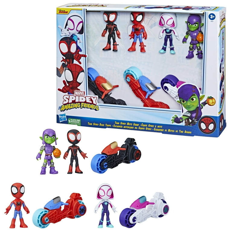 スパイダーマン SPIDEY ALIVE Amazon.com: Marvel, Spider-Man with Moto Spidey, Red and Blue