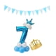 thumbnail image 1 of Columna de globos con números azules del 0 al 9 para decoración de fiestas 7, 1 of 9