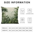 thumbnail image 5 of JEUXUS  Throw Pillow Cover Green Tropical Palm and Banana Tree Watercolor Pillow Case Decorative for Sofa Couch Chair Bedroom, 5 of 5