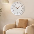 thumbnail image 6 of CoudarTitie 30cm Wall Clock Decorative Watch Home Decor Easy Read Art Craft Creative Stylish White, 6 of 9