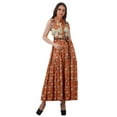 thumbnail image 1 of Moomaya Robe d'Été Longue Imprimée pour Femmes en Rayonne Sans Manches, 1 of 4