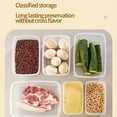 thumbnail image 4 of 5-Piece Clear Refrigerator Food Storage Container Set - Stackable Plastic Organizers for Meat, Vegetables & Meal Prep, 4 of 6