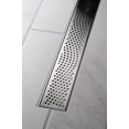 thumbnail image 4 of Designline 32 in. Stainless Steel Linear Shower Drain Wave Grate, 4 of 9
