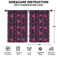 thumbnail image 2 of Pioneer Flower Floral Print Pattern Insulated Teens Curtains Set Of 2, Bedroom Essentials, Toddler Room Decor 42"x63", 2 of 5