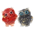 thumbnail image 4 of GOOHOCHY  2 Pcs Owl Statue Crystal Figurine Office Table Decoration Ornament, 4 of 8