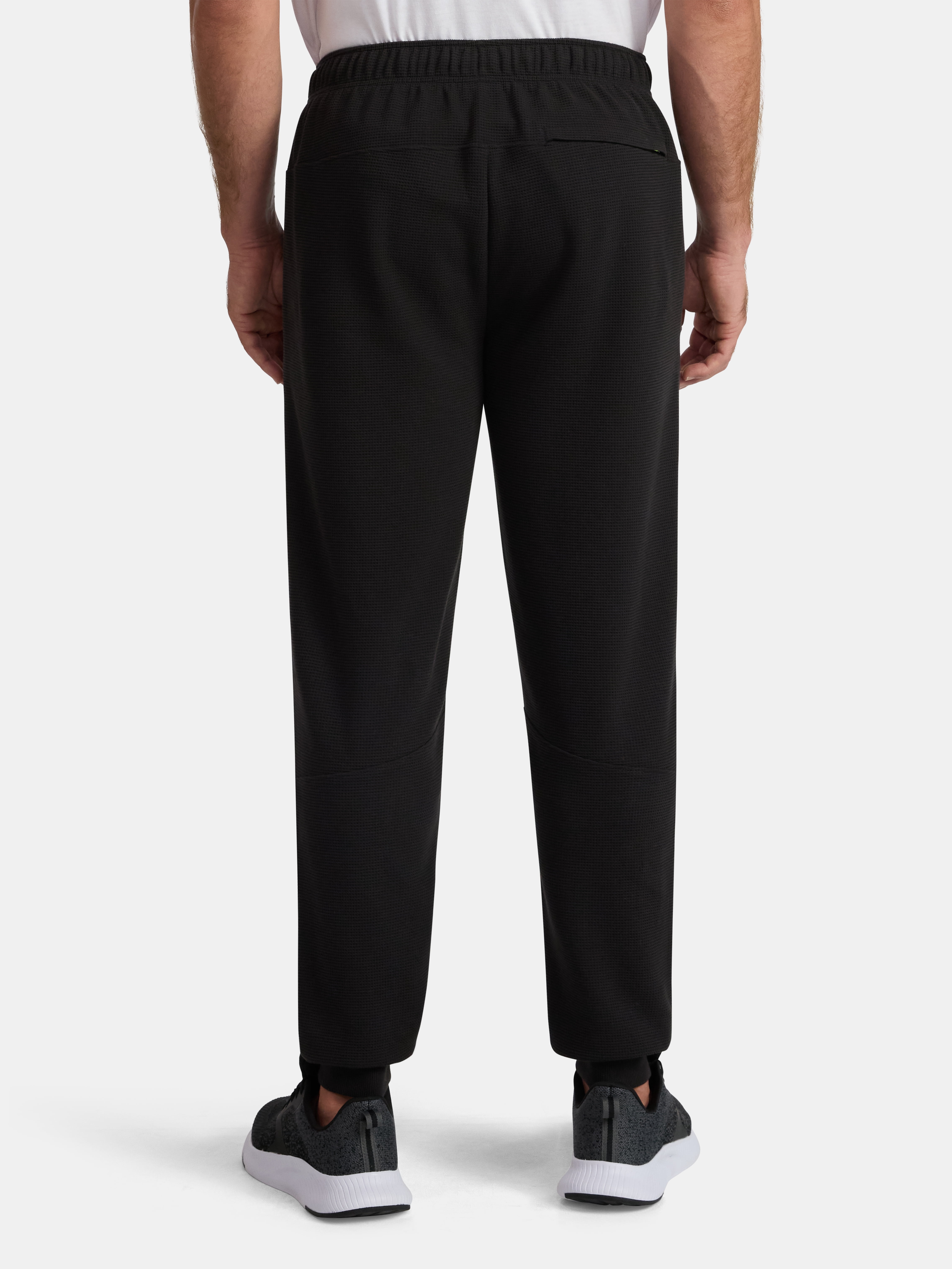 Athletic Works Men's and Big Men's Waffle Knit Joggers Pants, 30" Inseam, Size S-3XL