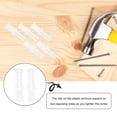 thumbnail image 4 of 100 Pcs White Plastic Expansion Tube Wall Plugs for Screws Self-Tapping Anchors Fastening, 4 of 6