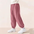 thumbnail image 5 of Plebaso Boys Girls Baggy Jogger Sweatpants Elastic Waist Casual Trousers Corduroy Pants with Pockets for Kids, 5 of 6
