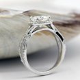 thumbnail image 5 of HeartsAndYou 3ct Cushion Cut Moissanite Unique Split Shank Engagement Ring for Women 18k White Gold over Silver, 5 of 5