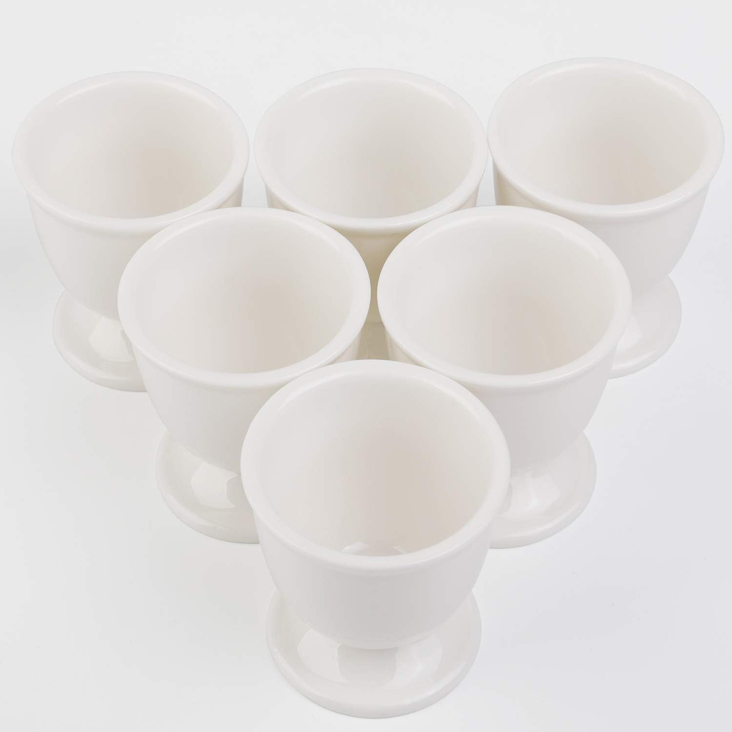 Ceramic Egg Cups Set for Soft Hard Boiled Eggs