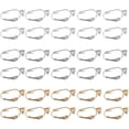 thumbnail image 2 of 10 Pieces Clip-on Earrings Converters with Post Non-Pierced Ears Jewelry Making, 20 x 10 mm, 2 of 5