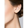 thumbnail image 4 of MiaBella 925 Sterling Silver or 18Kt Gold Over Silver Hammered Minimalist Flat Bar Dainty Stud Earrings for Women Made in Italy (yellow-gold-plated-silver), 4 of 6