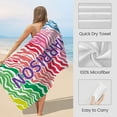 thumbnail image 5 of Personalized Custom Beach Towel - Microfiber Pool Swim Travel Large Soft Customized Name Towel (30"x60"), 5 of 5