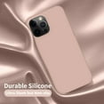 thumbnail image 5 of Silicone Case for iPhone 13 Pro - Shock Absorbent- Liquid silicone case Compatible with iPhone 13 Pro (6.1 inch) Rose Gold Color, 5 of 7