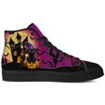 thumbnail image 4 of Aidianart Womens Halloween Cat High Top Canvas Sneakers High Top Shoes Size 12, 4 of 5