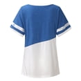 thumbnail image 5 of Mittory Womens Plus-Size Tops Color Block T Shirts Short Sleeve Tunics T Shirts Summer Short Sleeve Casual Cotton, 5 of 8