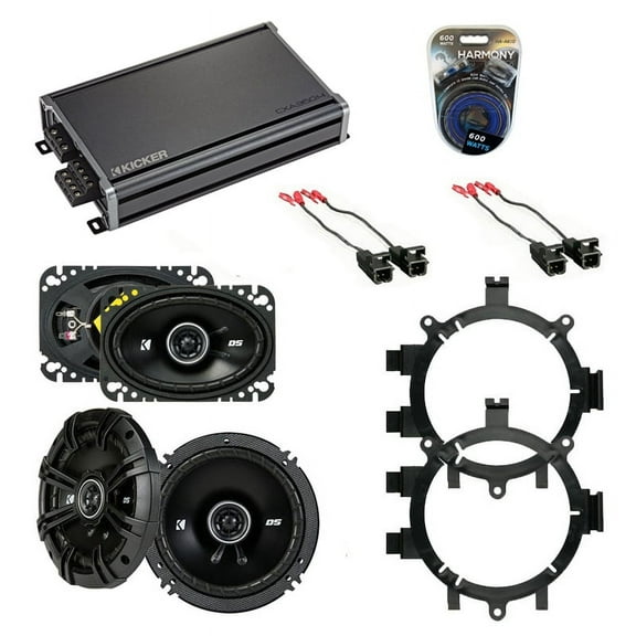 Fit Chevy Silverado Pickup Classic 2007 Speaker Upgrade Kicker DSC5 & CXA360.4