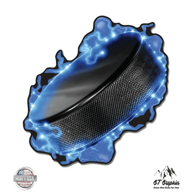Hockey Puck 3" Vinyl Sticker For Car Laptop IPad Phone Helmet Hard