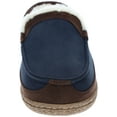 thumbnail image 3 of IZOD Men's Moccasin Slipper, Memory Foam, Indoor/Outdoor, Warm Classic Slip-On, Two-Tone Navy Blue, XX-Large (Men's Size 13), 3 of 6