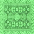 thumbnail image 1 of Ahgly Company Indoor Square Oriental Emerald Green Traditional Area Rugs, 8' Square, 1 of 4