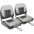 thumbnail image 5 of Elite Folding Boat Seat Low Back Boat Chair Fold-Down Fishing Boat Seats Pack  Charcoal/Light, 5 of 6
