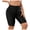 Black, variant on Staron Plus Size High Waist Swim Shorts for Women with Pockets Solid Color Slimming Beach Bikini Bottoms, Black L