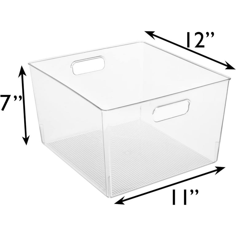 ClearSpace Plastic Storage Bins Pack Pantry Organization Bins