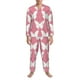 thumbnail image 3 of Balery Butterfly 2 Pijama para Hombre de Dos Piezas con Manga Larga, Conjunto de Dormir y Descanso Suave con Bolsillos-Large, 3 of 7