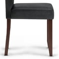 thumbnail image 3 of Simpli Home Acadian Parson Dining Chair (Set of 2) in Distressed Black, 3 of 8