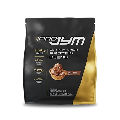 JYM Suplemento Science Pro JYM Rocky Road Proteína en polvo - Aislados de proteína de suero, caseína y proteína de leche, desarrollo muscular magro para hombres y mujeres, 22 porciones