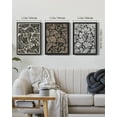 thumbnail image 2 of Drsoum Vintage Farmhouse Wall Art Flower Print Artwork for Hallway Kitch Office 11x14in3pcs Black Framed, 2 of 5