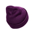 thumbnail image 2 of Top Headwear Men's Women's Solid Beanies - 2 Pack Winter Cap Knit Beanie Purple, 2 of 3