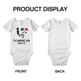 thumbnail image 3 of I Heart My Dominican Unlce Love Flag Baby Bodysuit (White, 3-6 Months), 3 of 5