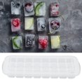 thumbnail image 3 of Moldes De Cubos De Hielo, Bandeja De Hielo De Silicona Segura Con Tapa PP Fácil De Liberación De Cubos De Hielo, Mantenga El Hielo Constante En El Refrigerador Para Uso De La, 3 of 7