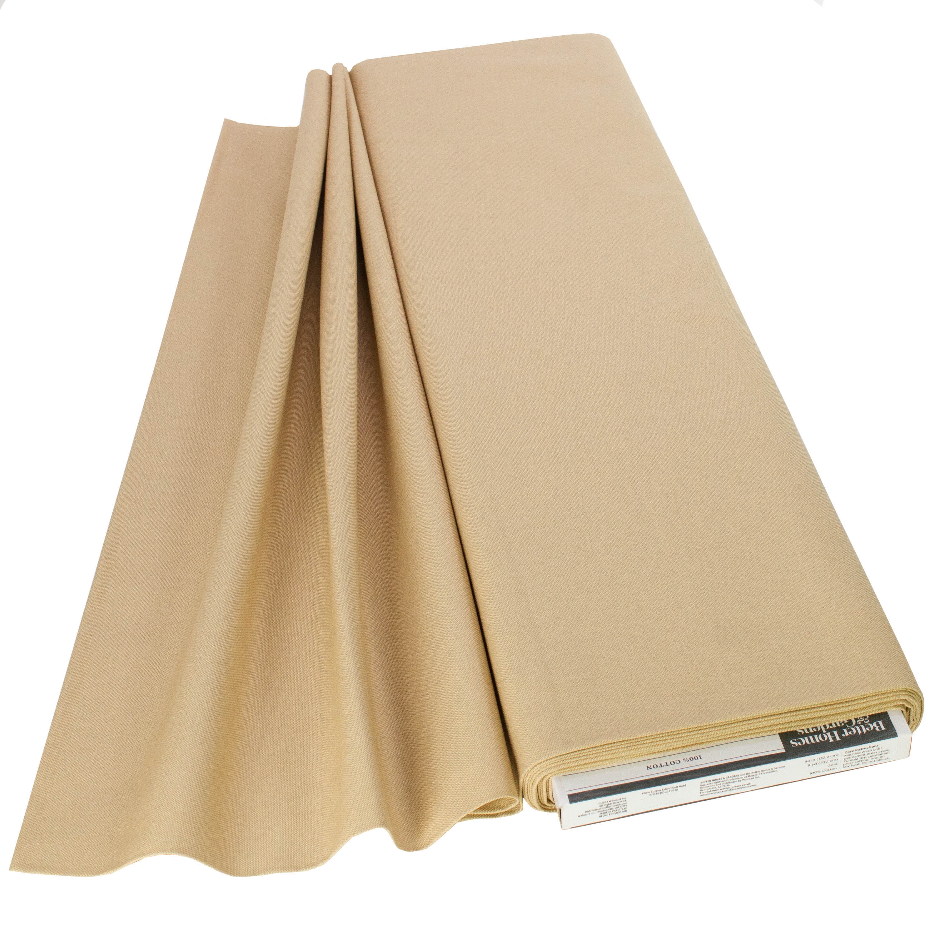 Better Homes & Gardens 54 inch Width 100% Cotton Fabric, 8 Yard by the Bolt, Solid Gold