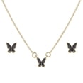 thumbnail image 1 of Wartleves Conjunto de collar y pendientes de mariposa, 1 of 7