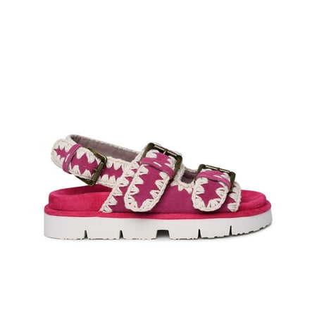 

Mou Donna Fuchsia Suede Sandals