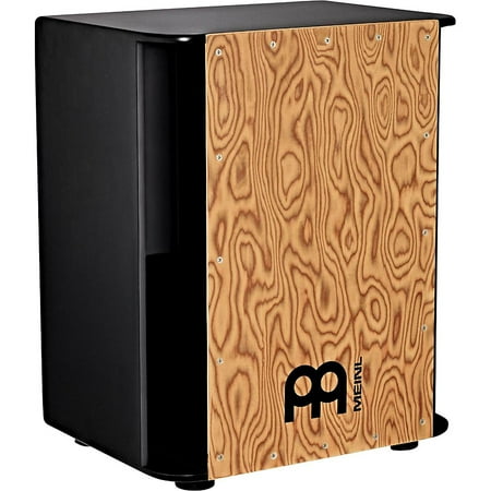- Meinl Vertical Subwoofer Snare Cajon Black Makah Burl Frontplate