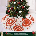thumbnail image 6 of FMSHPON Valentine's Day Romantic Red Love Heart Xmas Christmas Tree Skirt Stand Mat for Holiday Party Decoration Indoor Outdoor 36 inches, 6 of 6