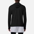 thumbnail image 4 of KIHOUT Men's UPF 50+ Hooded Sun Protection Long Sleeve Shirt with Thumb Hole Cuffs Quick Dry Breathable Stretch Mesh Fabric for Running Gym Fishing Hiking Outdoor Casual Athletic Top, 4 of 9