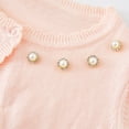 thumbnail image 3 of Dagugfen Baby Girls Clothes Cardigan Knit Ruffle Bead Long Sleeved Button Cropped Sweater Outwear 1-14 Years, 3 of 8