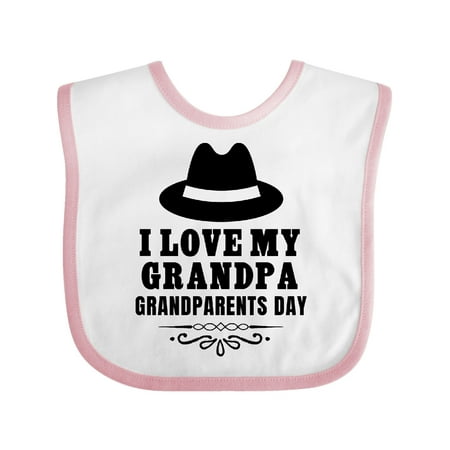 

Inktastic Grandparents Day I Love My Grandpa Gift Baby Boy or Baby Girl Bib