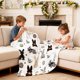 thumbnail image 4 of Hogar y cocina, Ropa de cama, Mantas y plaids, Manta de Pascua con estampado de conejito de Pascua, ideal para sofá cama, decoración navideña de primavera, Manta de felpa de poliéster, 4 of 6